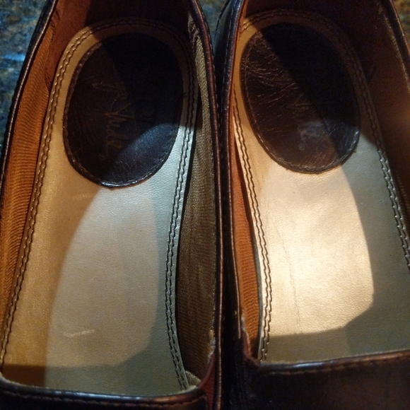 Loafers Life Stride Womens Size 8 10M Shoes Patent Brown Slip-on Shoe Monk Strap - Picture 15 of 16